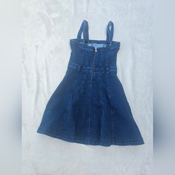 Free People Margot Denim Mini Dress - Picture 4 of 11